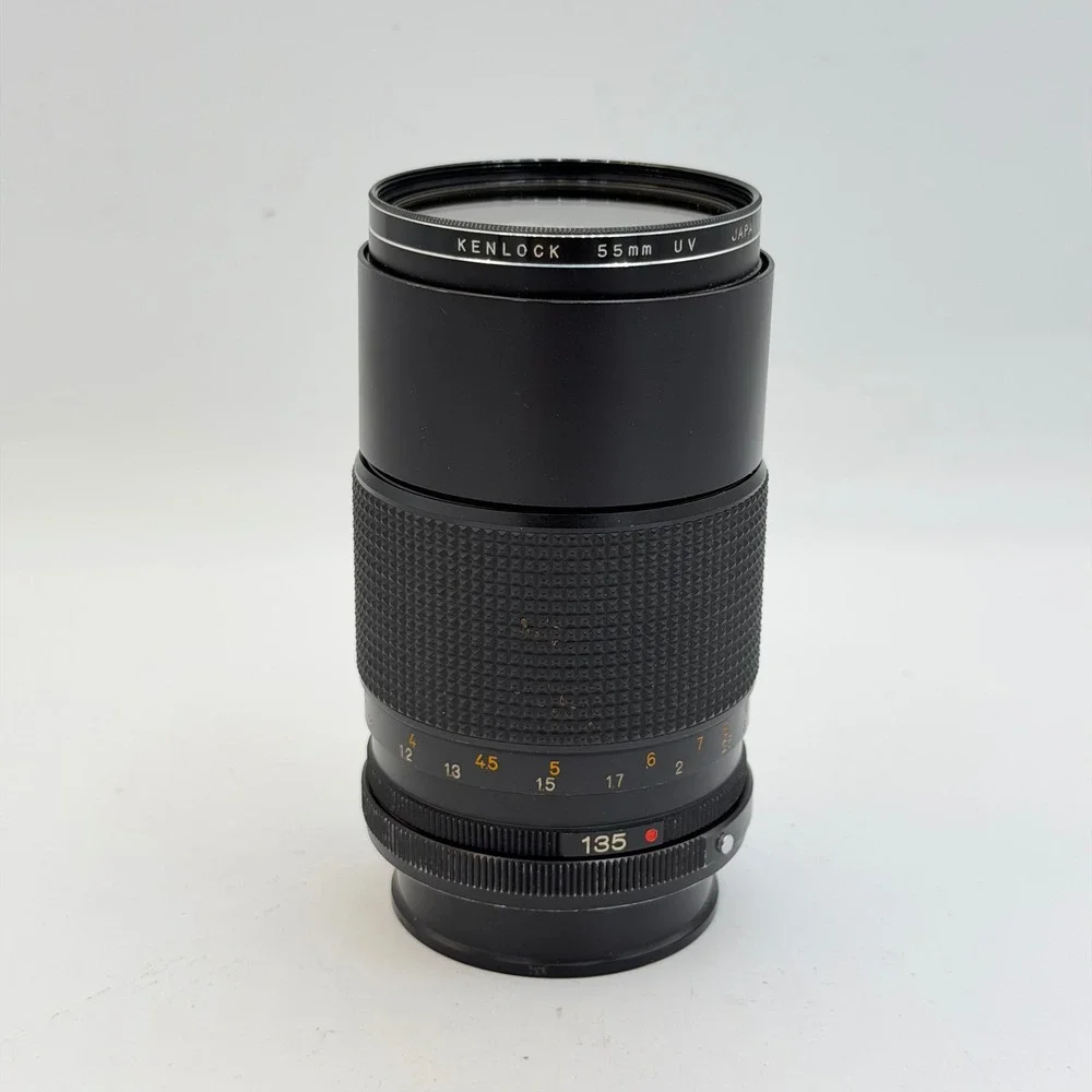 Konica Hexanon AR 135mm F3.2 Manual Focus Telephoto Lens with Kenlock UV Filter